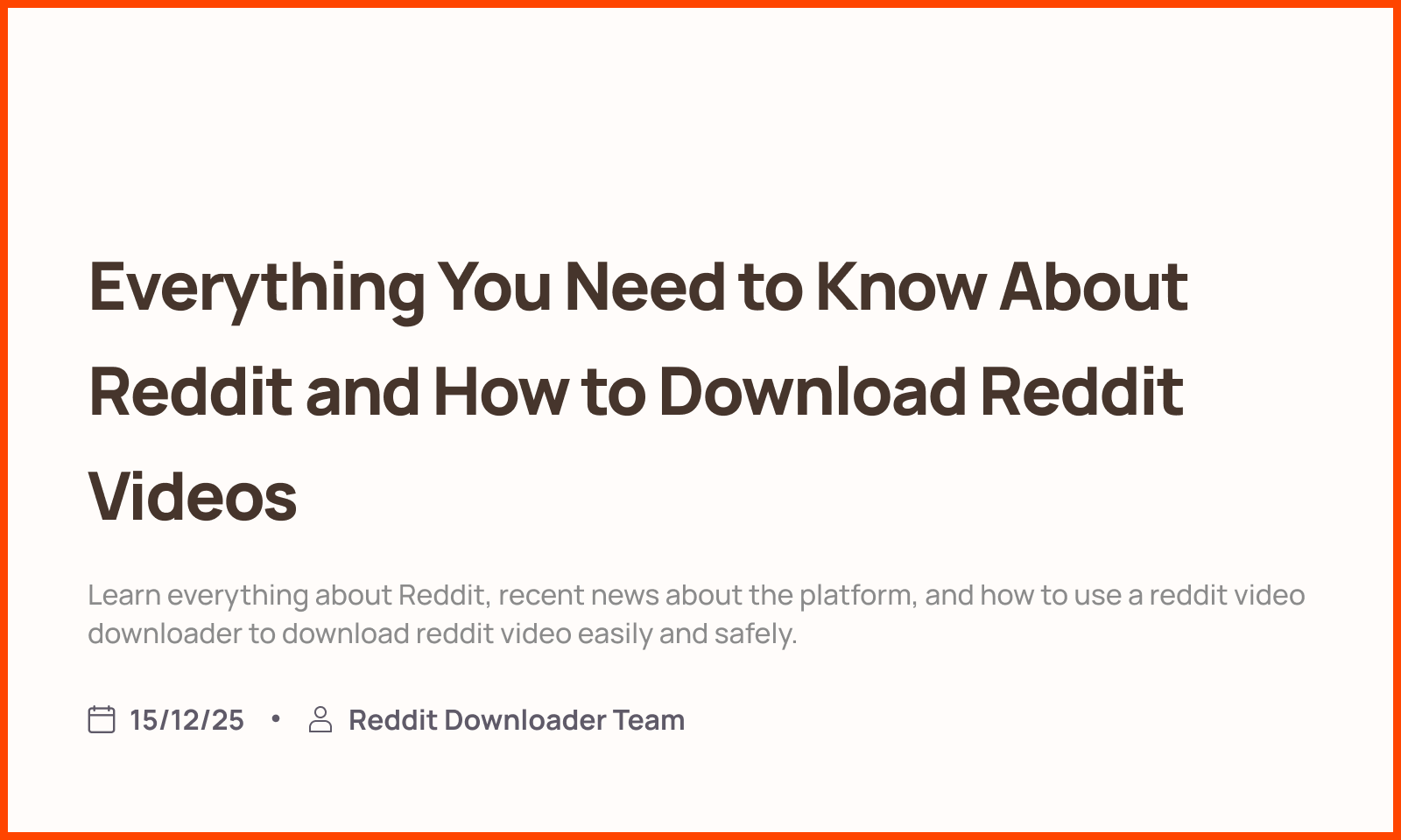 Reddit Files Everything You Need to Know About Reddit and How to Download Reddit ...